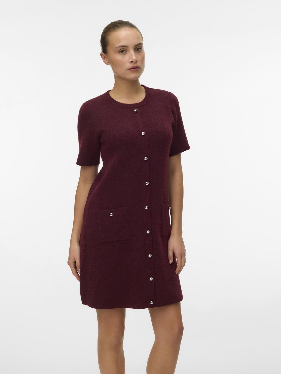 VMJOHANNA Midi Dress - Tawny Port - VERO MODA & VILA Bergvik